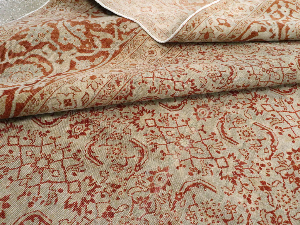 Antique Persian Tabriz Carpet, No.22429 - Staging