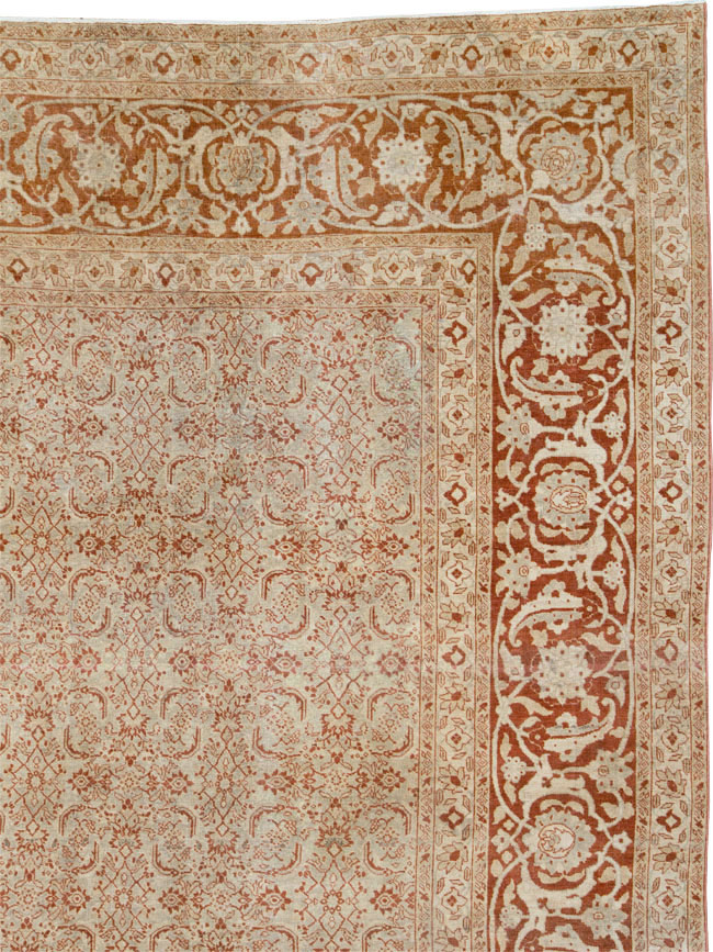 Antique Persian Tabriz Carpet, No.22429 - Staging