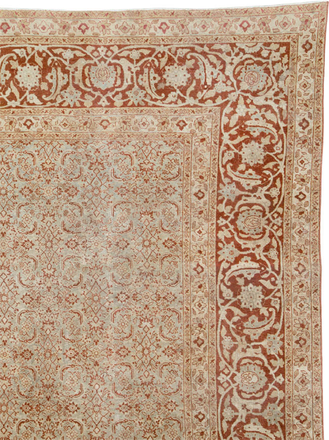 Antique Persian Tabriz Carpet, No.22429 - Staging
