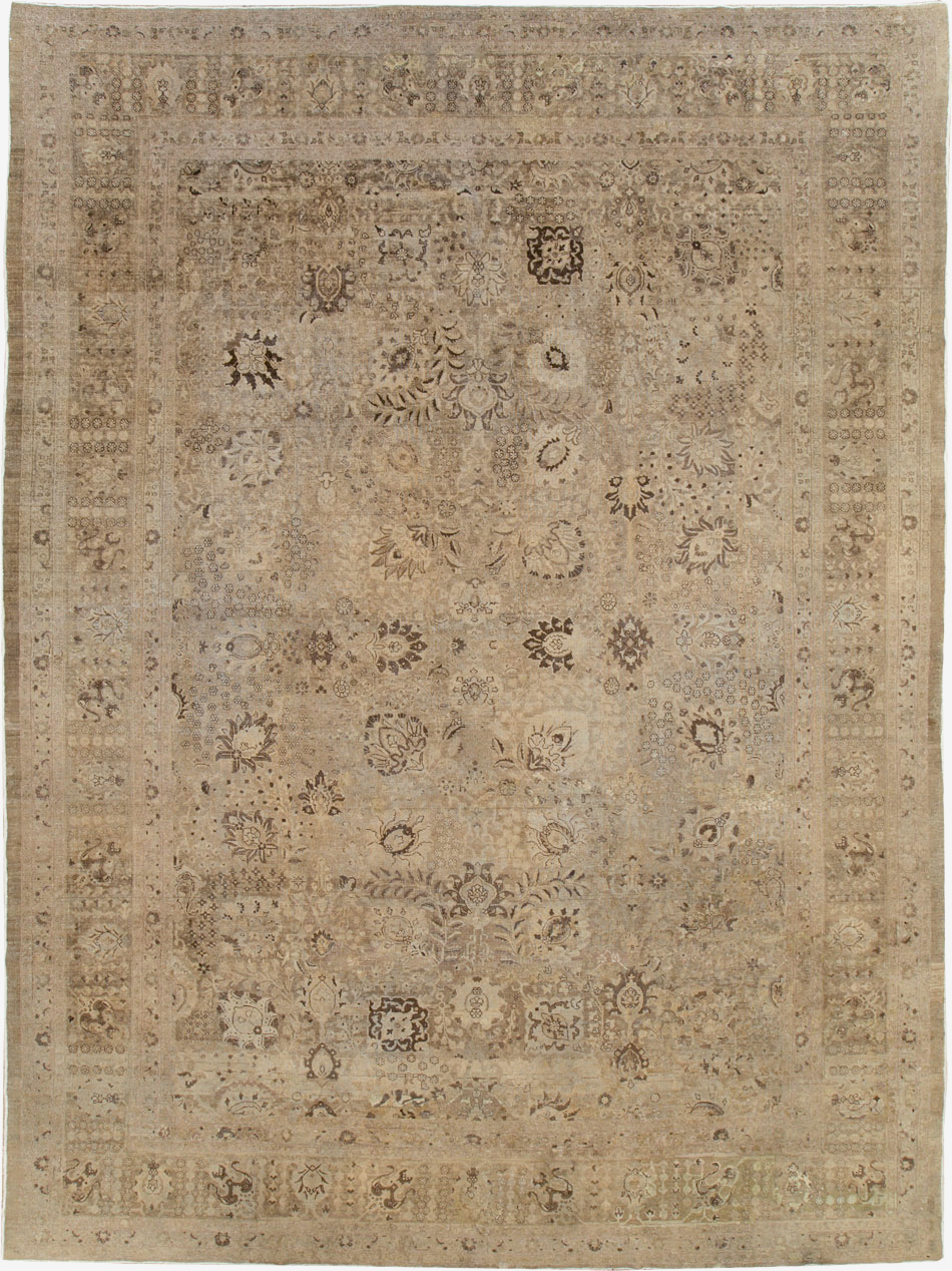 Antique Persian Tabriz Carpet, No.22431 - Staging