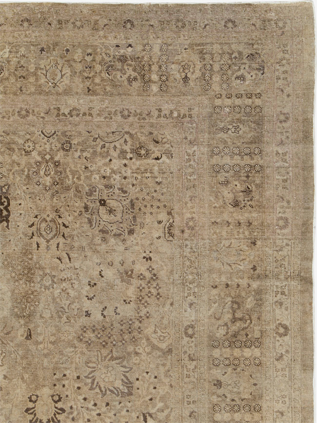 Antique Persian Tabriz Carpet, No.22431 - Staging