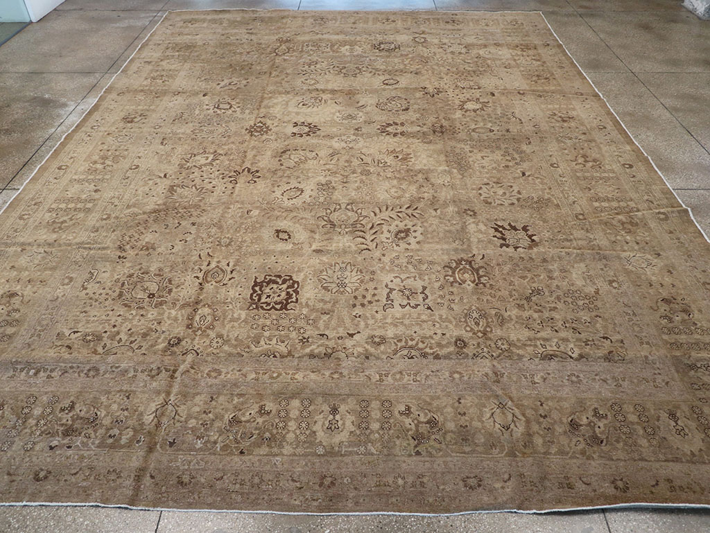 Antique Persian Tabriz Carpet, No.22431 - Staging