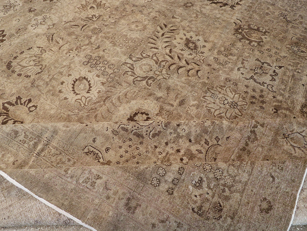 Antique Persian Tabriz Carpet, No.22431 - Staging