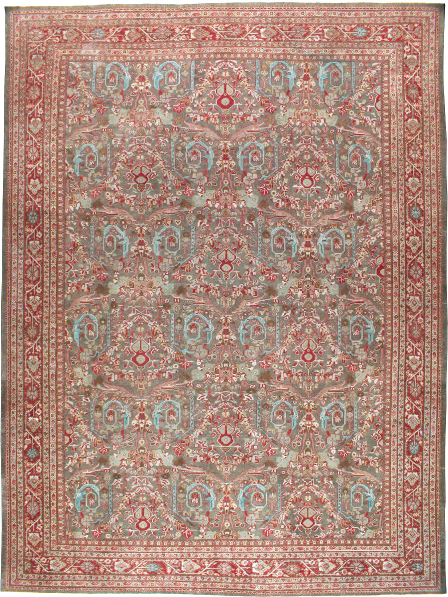 Antique Persian Mahal Carpet, No.22436 - Staging