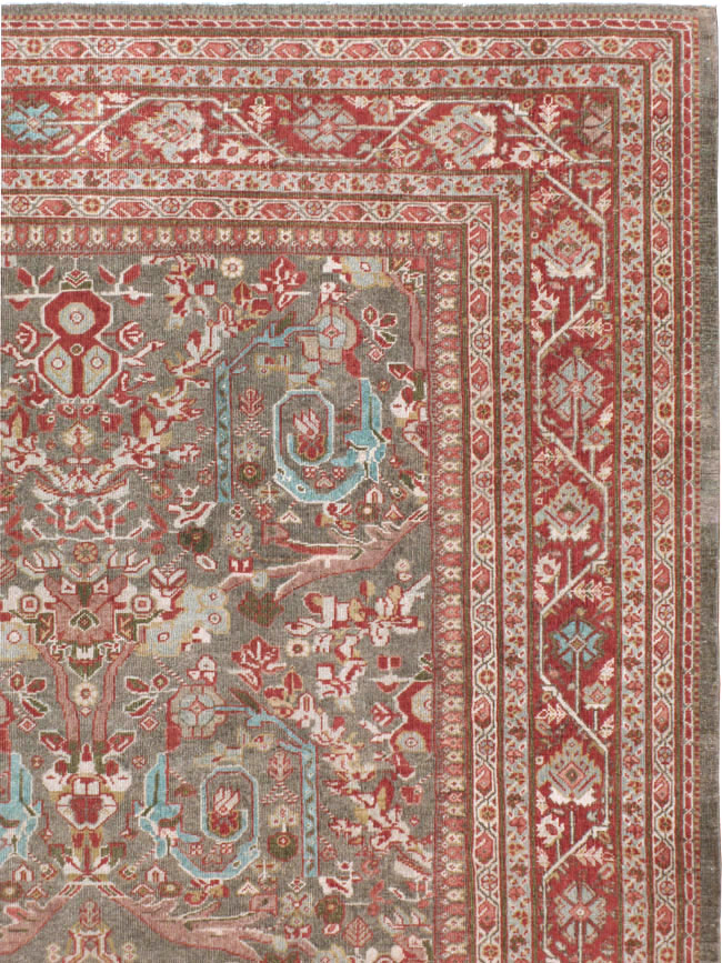 Antique Persian Mahal Carpet, No.22436 - Staging