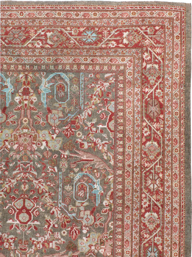 Antique Persian Mahal Carpet, No.22436 - Staging