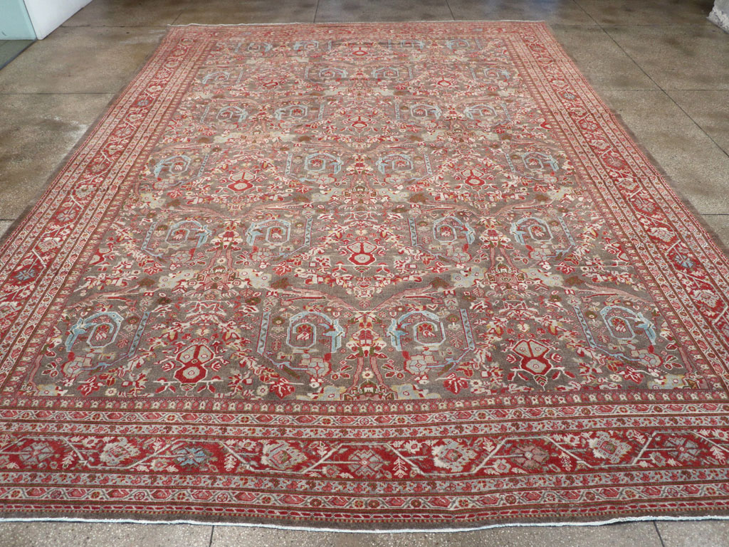 Antique Persian Mahal Carpet, No.22436 - Staging