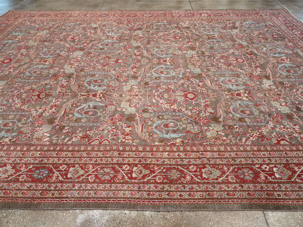 Antique Persian Mahal Carpet, No.22436 - Staging