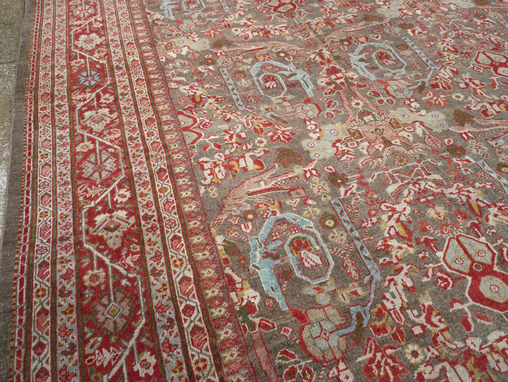 Antique Persian Mahal Carpet, No.22436 - Staging