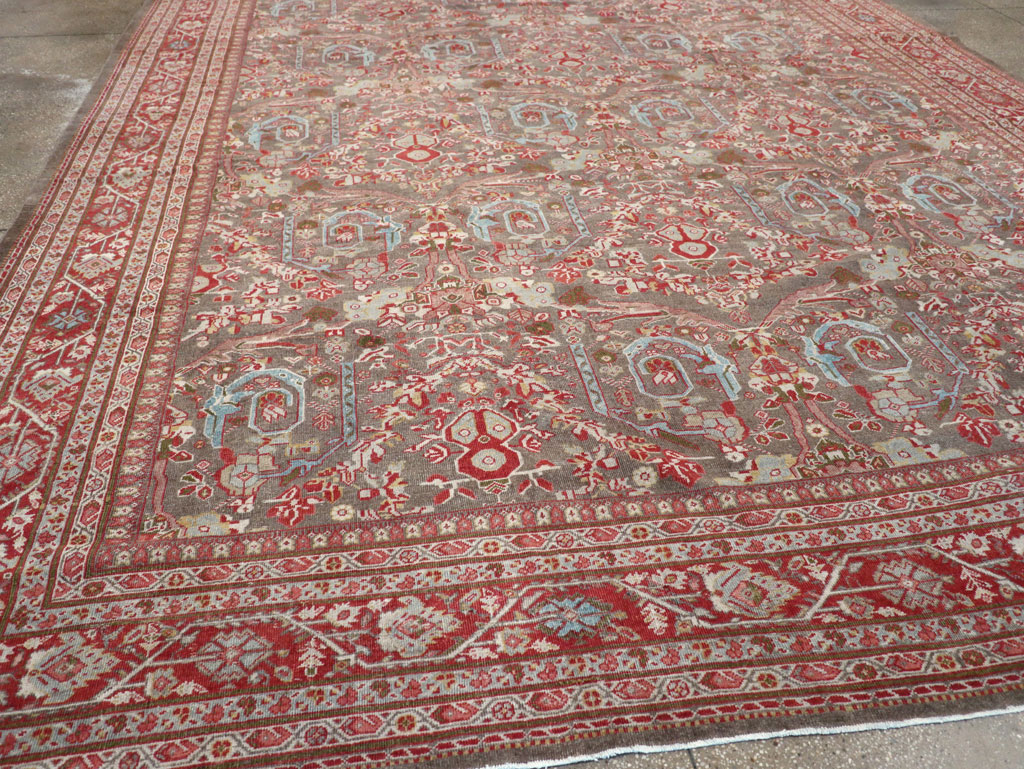 Antique Persian Mahal Carpet, No.22436 - Staging