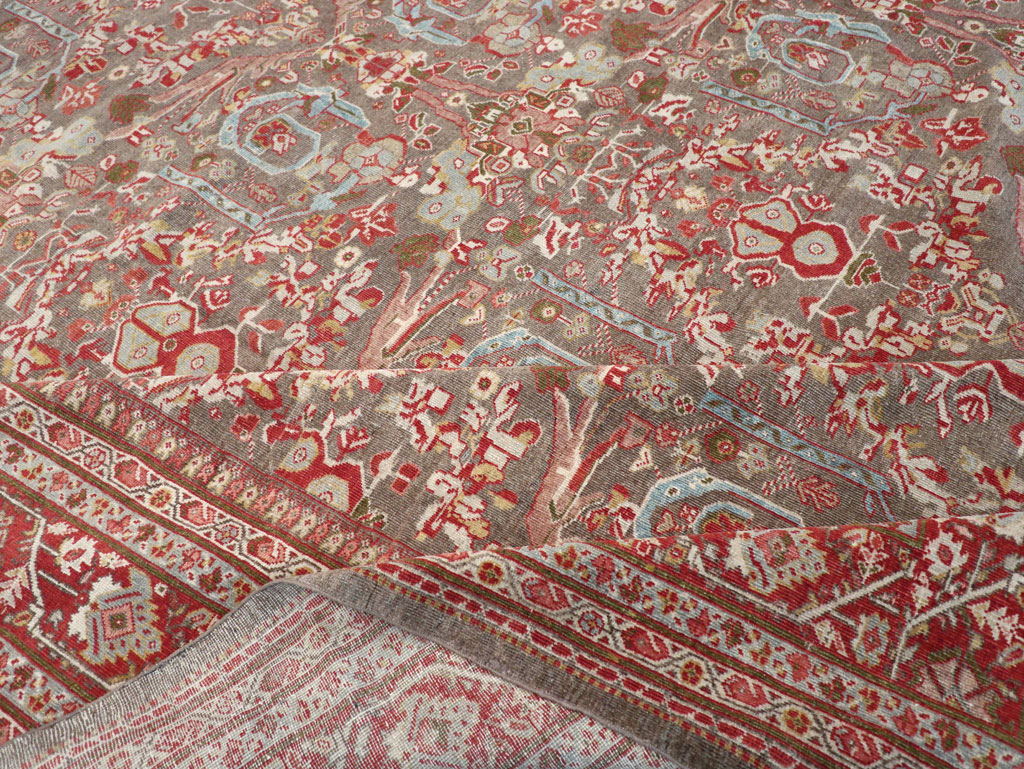 Antique Persian Mahal Carpet, No.22436 - Staging