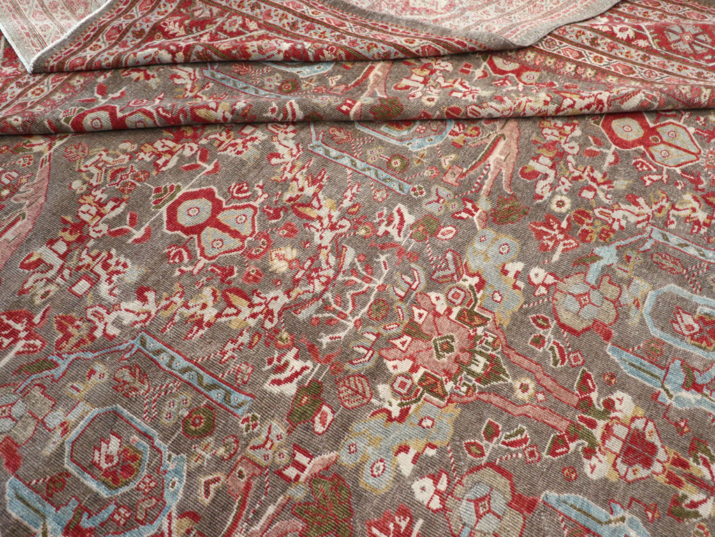 Antique Persian Mahal Carpet, No.22436 - Staging