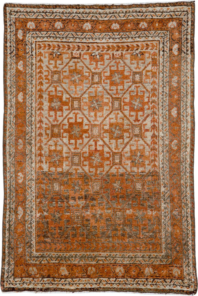 Vintage Persian Baluch Rug, No.22444 - Staging