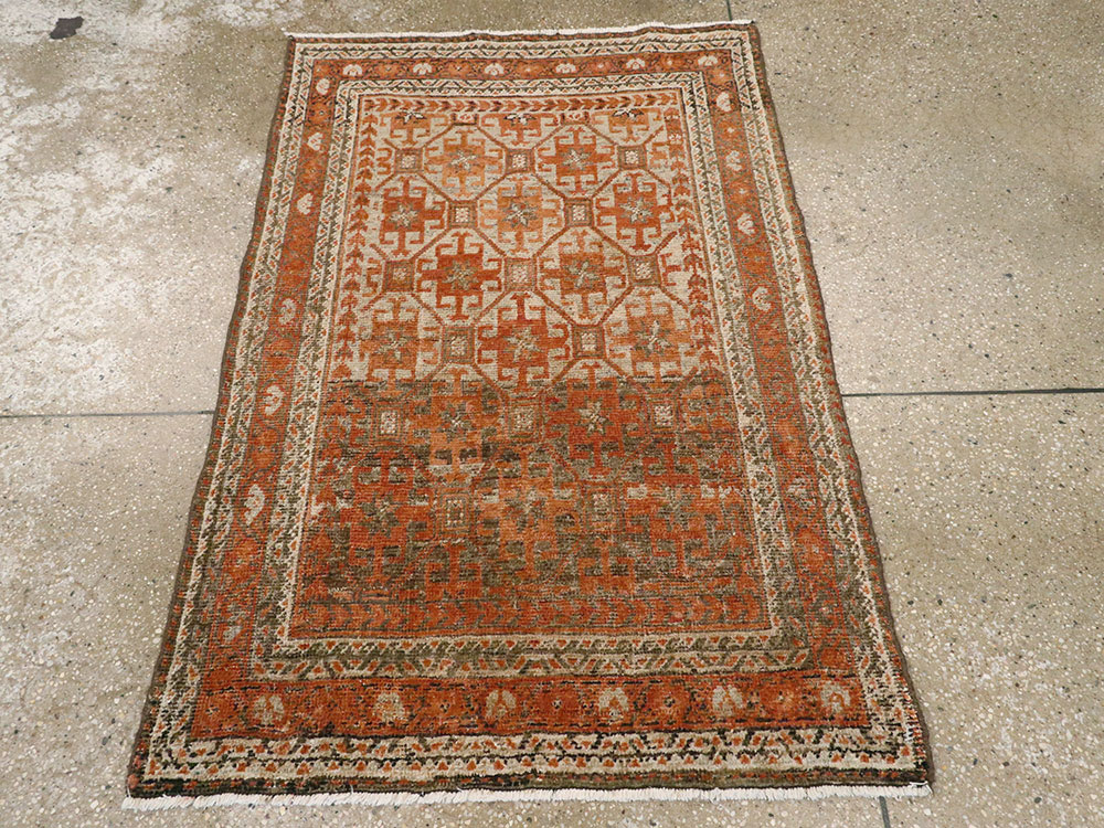 Vintage Persian Baluch Rug, No.22444 - Staging