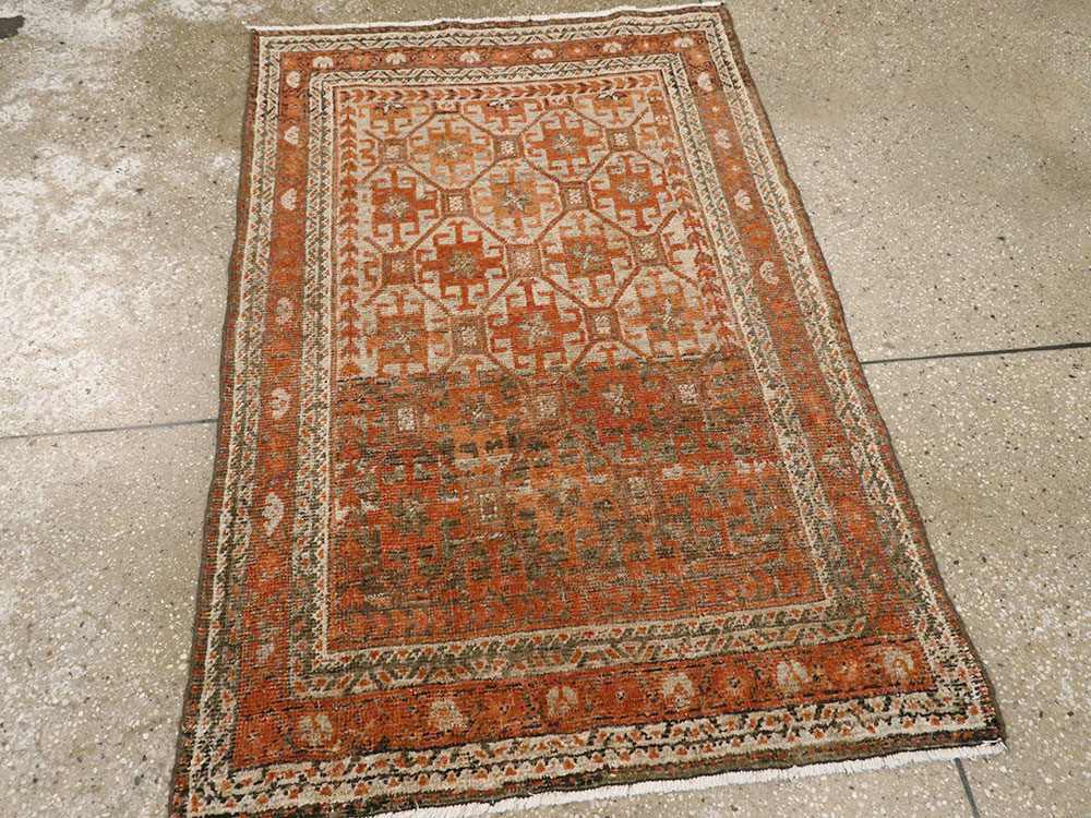 Vintage Persian Baluch Rug, No.22444 - Staging