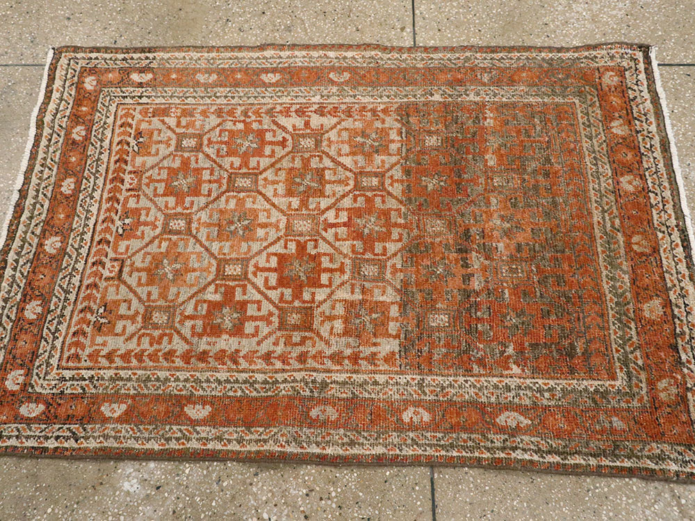 Vintage Persian Baluch Rug, No.22444 - Staging