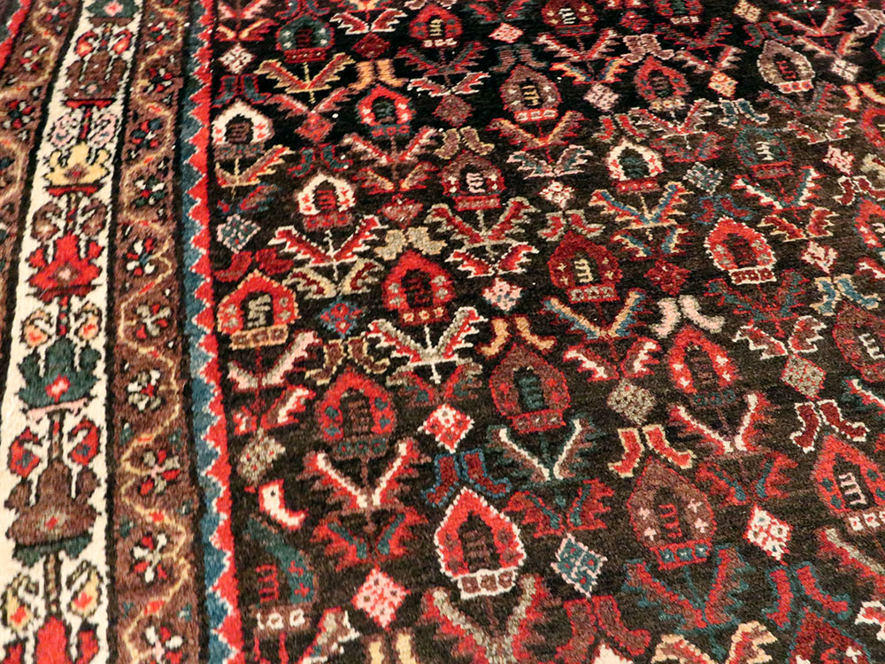 Antique Persian Kurdish Rug, No.22445 - Staging