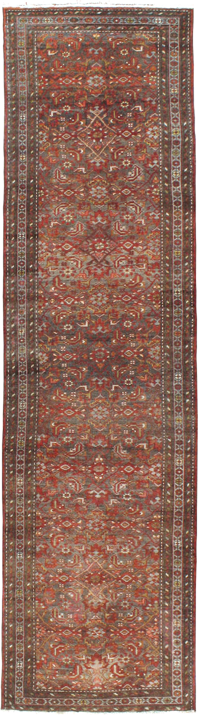Vintage Persian Malayer Runner, No.22450 - Staging
