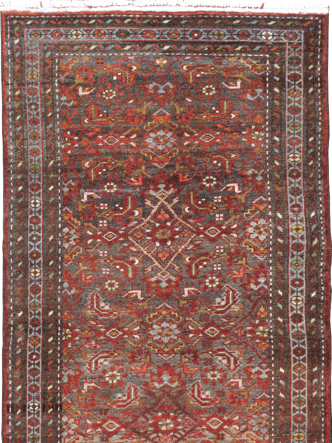 Vintage Persian Malayer Runner, No.22450 - Staging