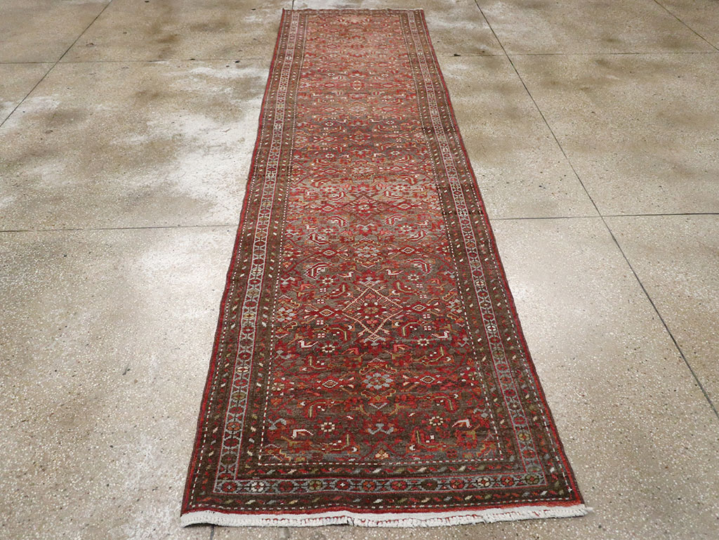 Vintage Persian Malayer Runner, No.22450 - Staging