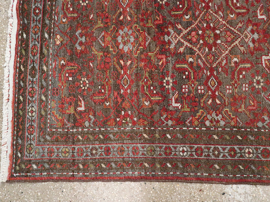 Vintage Persian Malayer Runner, No.22450 - Staging
