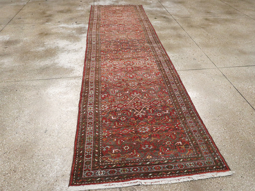 Vintage Persian Malayer Runner, No.22450 - Staging