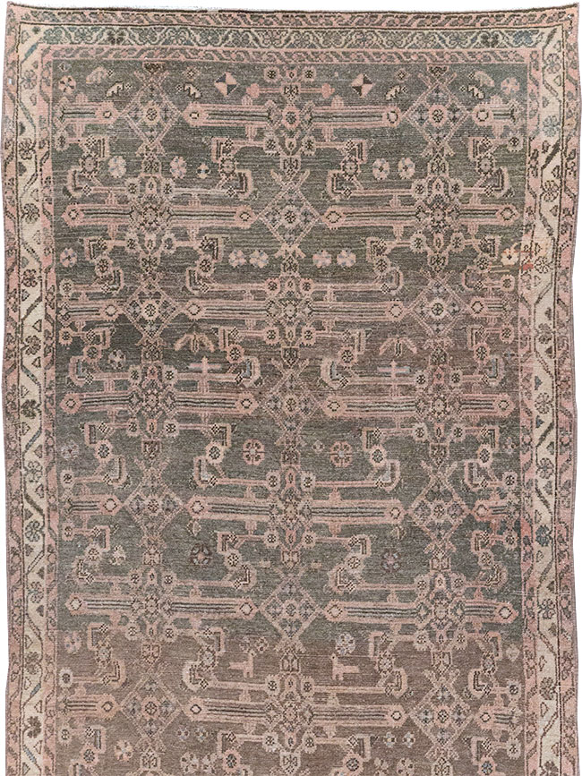 Vintage Persian Malayer Long Runner, No.22459 - Staging