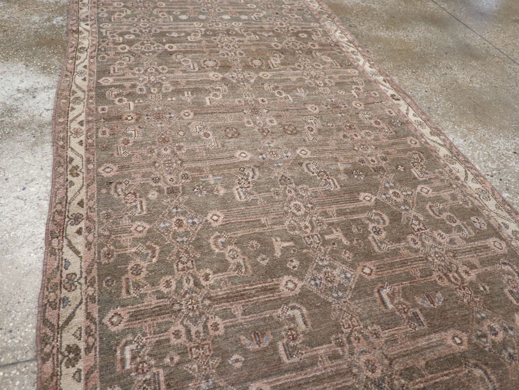 Vintage Persian Malayer Long Runner, No.22459 - Staging