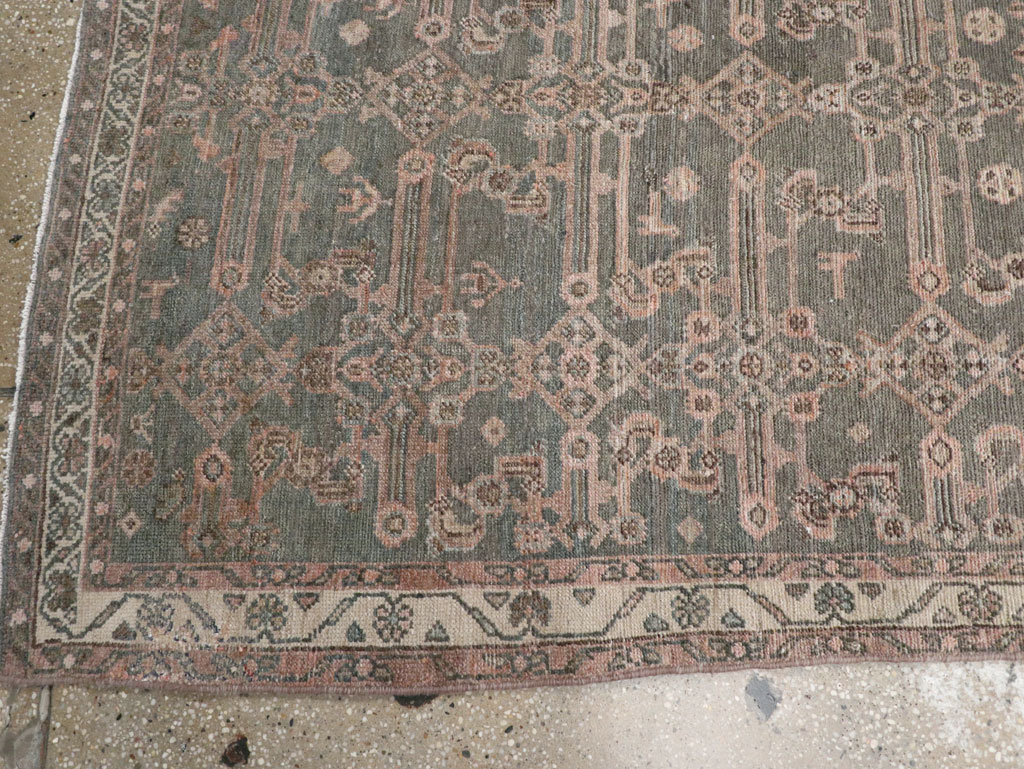 Vintage Persian Malayer Long Runner, No.22459 - Staging