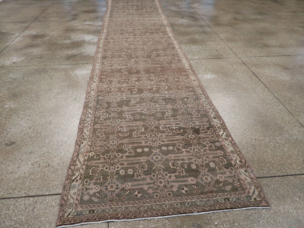 Vintage Persian Malayer Long Runner, No.22459 - Staging