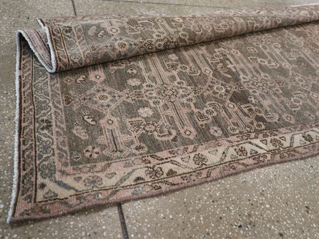 Vintage Persian Malayer Long Runner, No.22459 - Staging