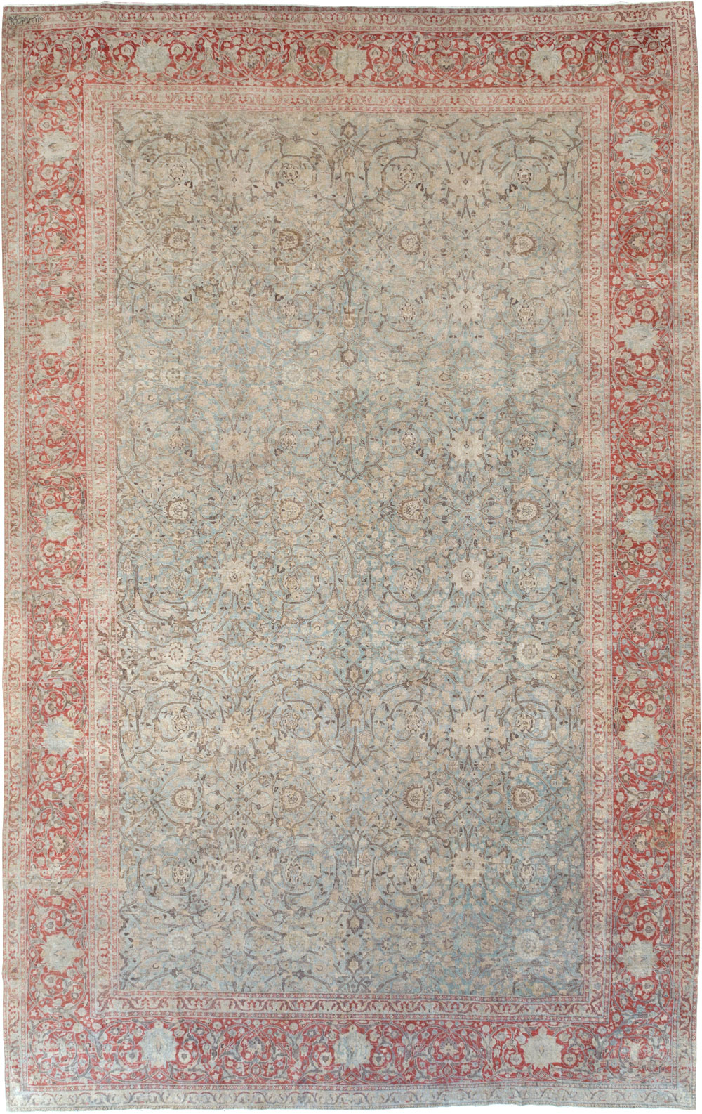 Antique Persian Oversize Tabriz Carpet, No.22460 - Staging