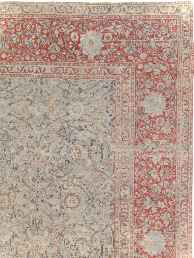 Antique Persian Oversize Tabriz Carpet, No.22460 - Staging