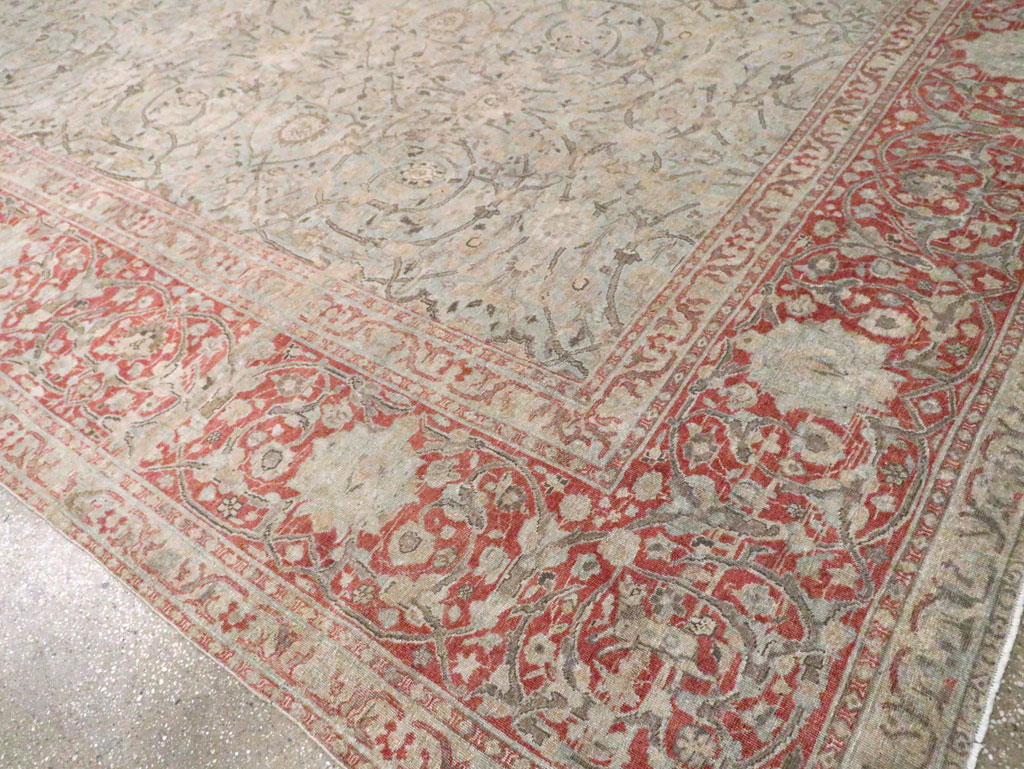 Antique Persian Oversize Tabriz Carpet, No.22460 - Staging