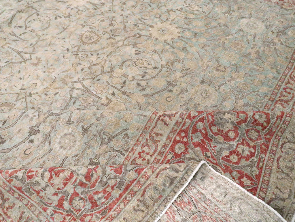 Antique Persian Oversize Tabriz Carpet, No.22460 - Staging