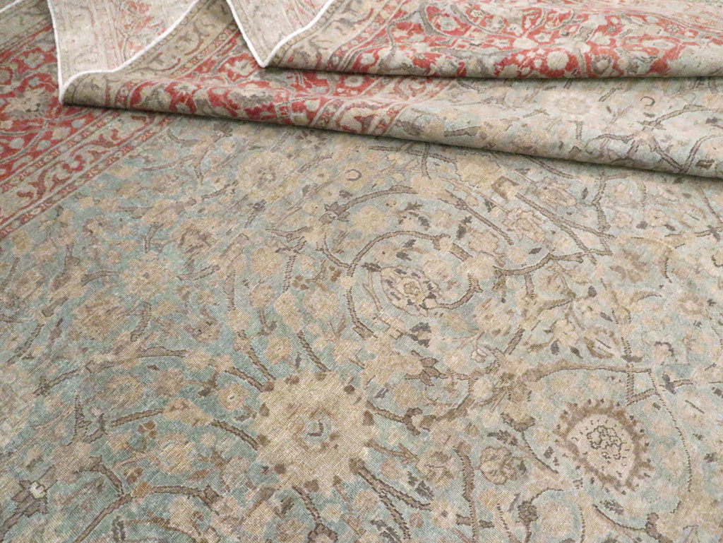 Antique Persian Oversize Tabriz Carpet, No.22460 - Staging