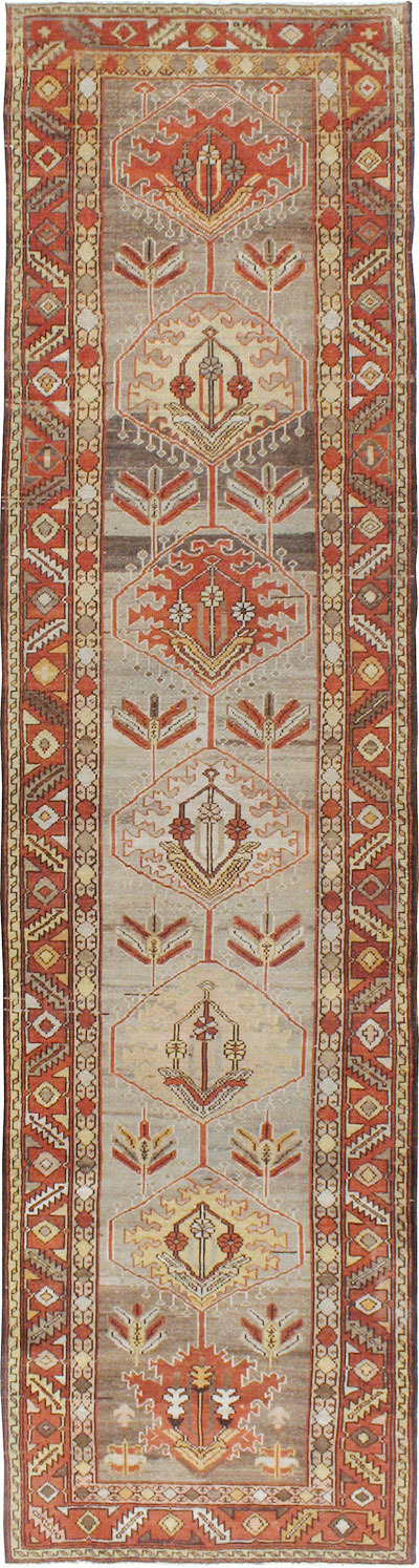 Antique Persian Heriz Runner, No.22467 - Staging