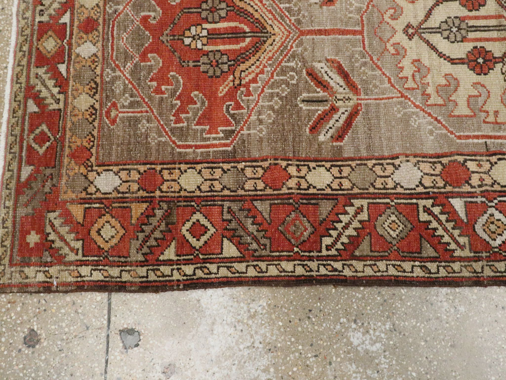 Antique Persian Heriz Runner, No.22467 - Staging