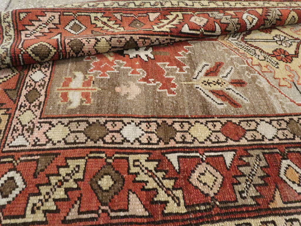 Antique Persian Heriz Runner, No.22467 - Staging