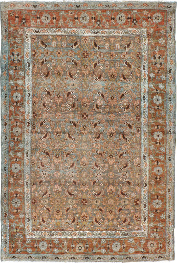Antique Persian Bidjar Rug, No.22472 - Staging