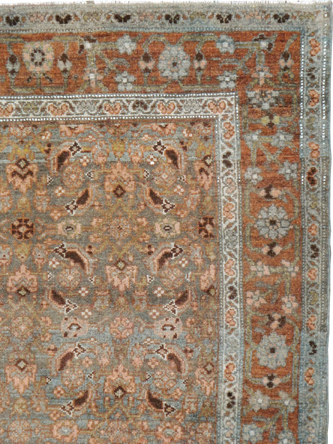 Antique Persian Bidjar Rug, No.22472 - Staging