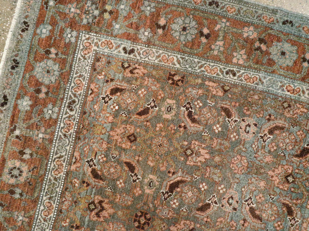Antique Persian Bidjar Rug, No.22472 - Staging