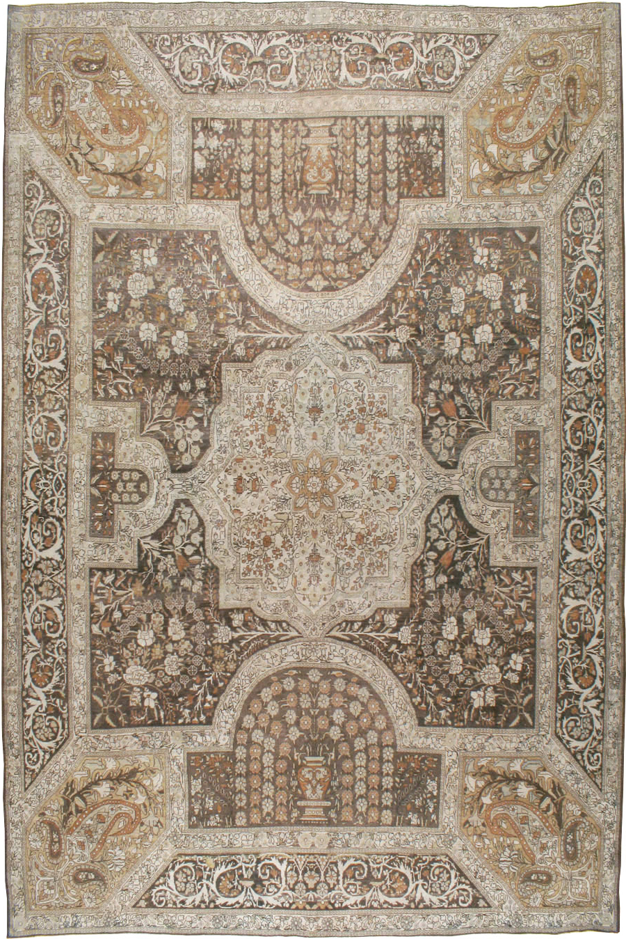 Antique Persian Yazd Carpet, No.22473 - Staging