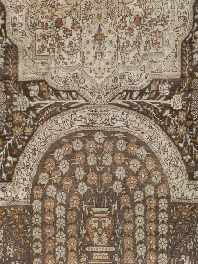 Antique Persian Yazd Carpet, No.22473 - Staging