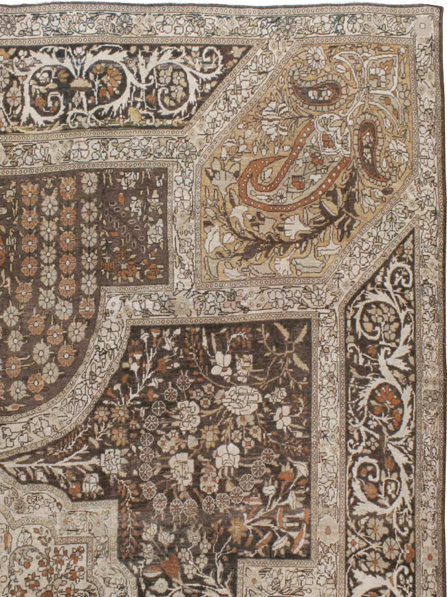 Antique Persian Yazd Carpet, No.22473 - Staging