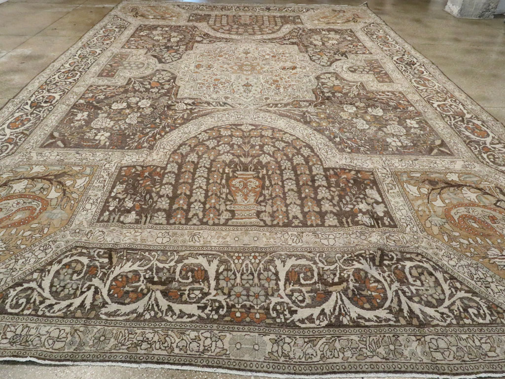 Antique Persian Yazd Carpet, No.22473 - Staging