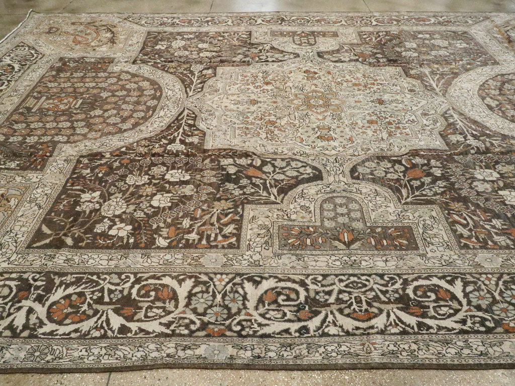 Antique Persian Yazd Carpet, No.22473 - Staging