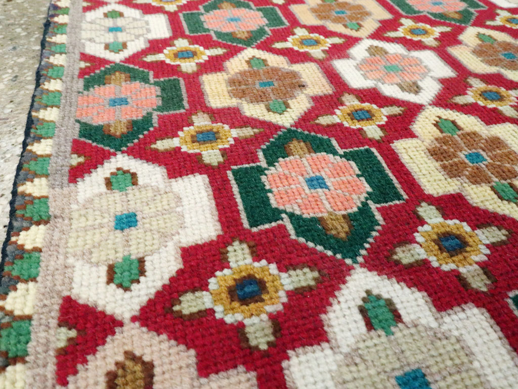 Vintage Persian Tabriz Rug (Pair: 1 of 2), No.22477 - Staging