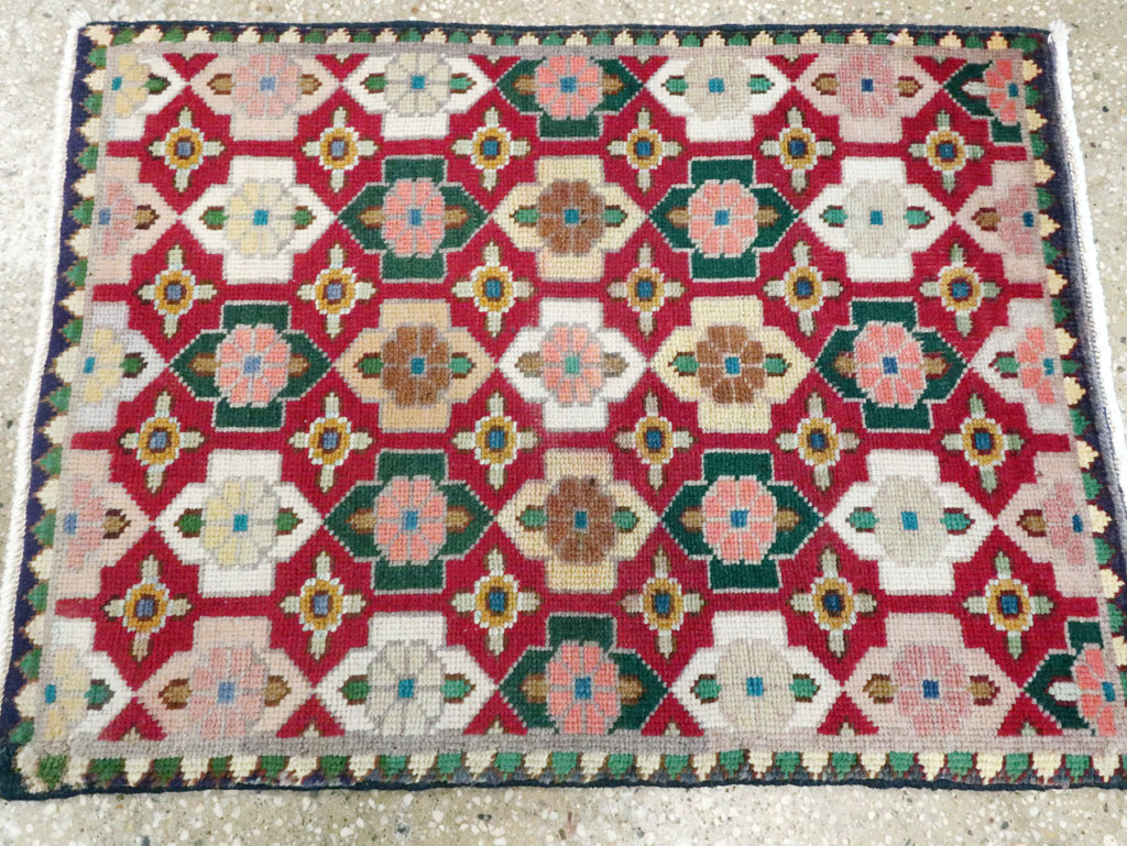 Vintage Persian Tabriz Rug (Pair: 1 of 2), No.22477 - Staging