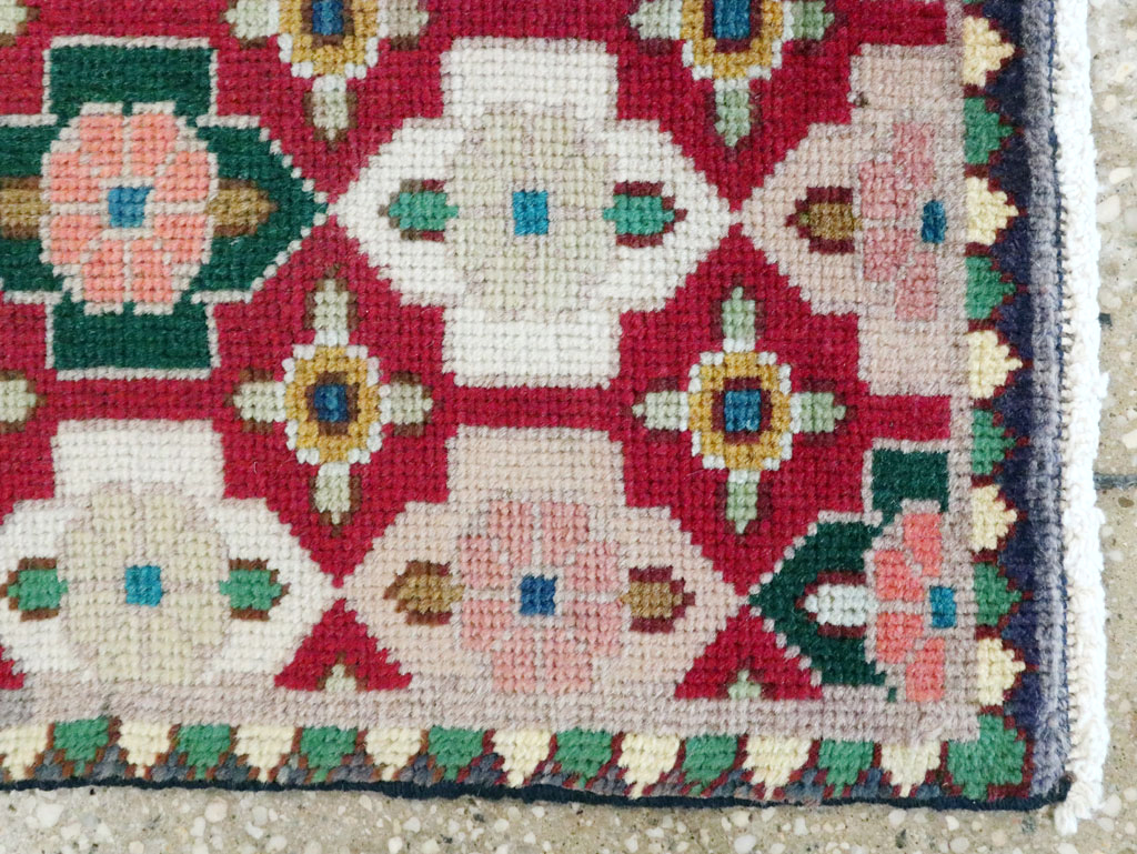 Vintage Persian Tabriz Rug (Pair: 1 of 2), No.22477 - Staging